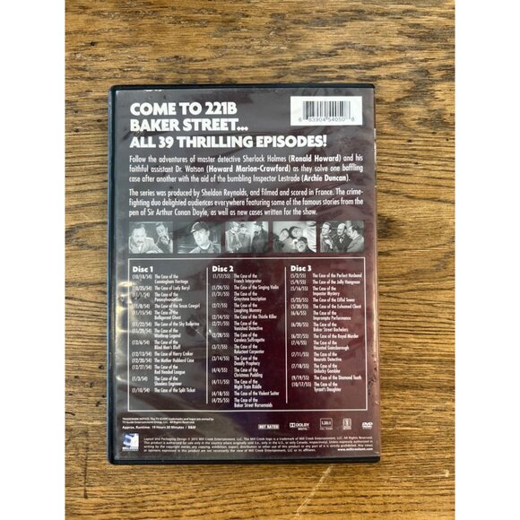 Sherlock Holmes The Complete Series 39 Classic Episodes TV Guide DVD Pre-Owned - Picture 4 of 4